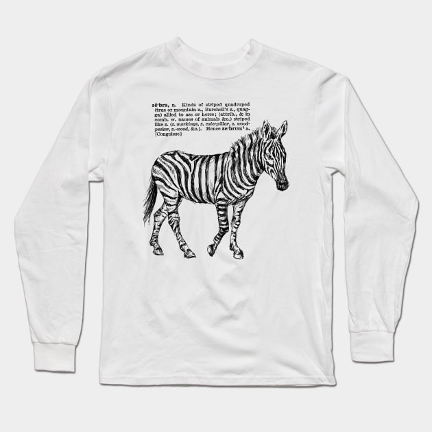 Zebra Print Long Sleeve T-Shirt by rachelsfinelines